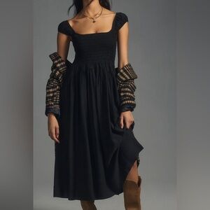 Anthropologie Moon River cap-sleeve dress size large, new with tags